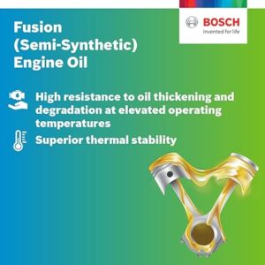 Bosch F002H23763 Fusion API SL SAE 5W 30 Semi Synthetic Engine Oil for Passenger Cars (3.5 L)