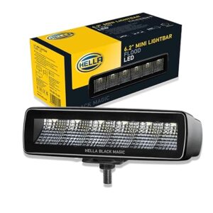 Hella 358176201 Black Magic LED Series 6.2'' Mini Lightbar - LED Flood Light - Off Road Driving Lights
